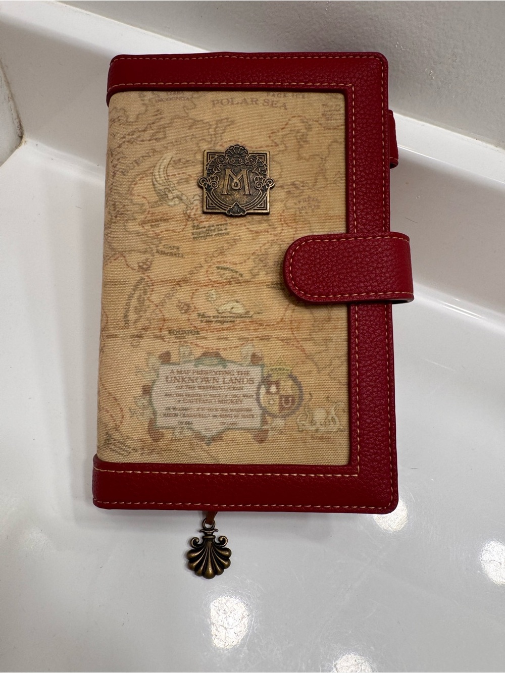 Tokyo Disney Sea Hotel MiraCosta Planner Journal with Red Leather Trim